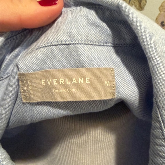 Everlane The Boxy Oxford Organic Cotton Button Down Shirt - Picture 3 of 8